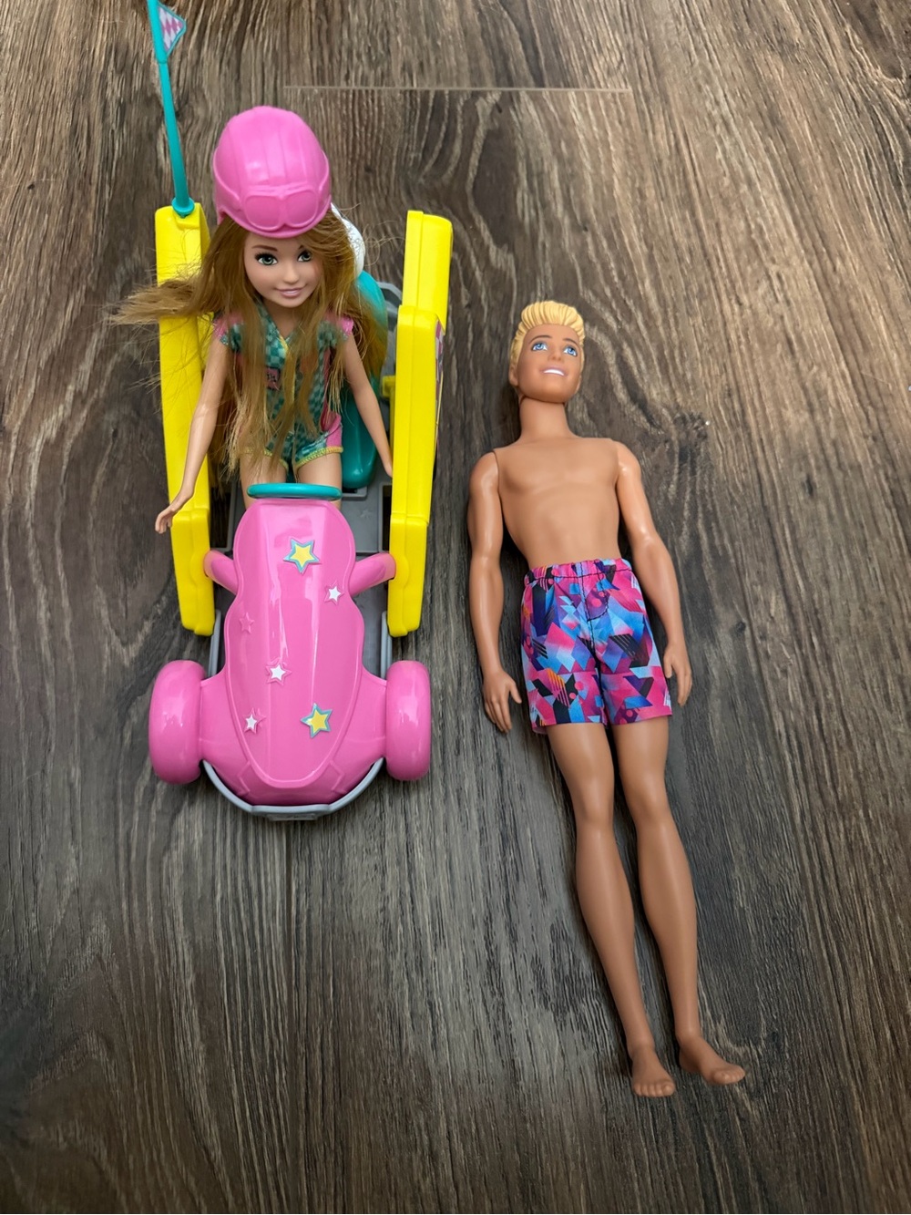 Barbie Go-Kart with Barbie Doll, Dog, and Ken